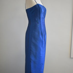 1990s Midnight Blue Midi Dress image 4