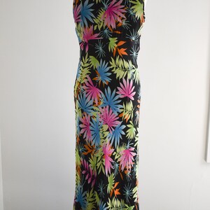 1990s Karen Kane Silk Chiffon Bias Maxi Dress image 5