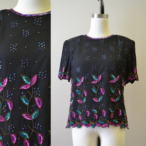 1980s Stenay Sequin Blouse image 1