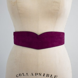 1980s Dame Ultra Violet Suede Belt