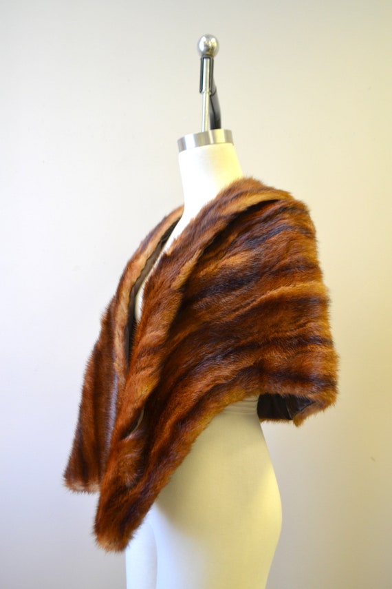 1950s Brown Fur Wrap - image 4