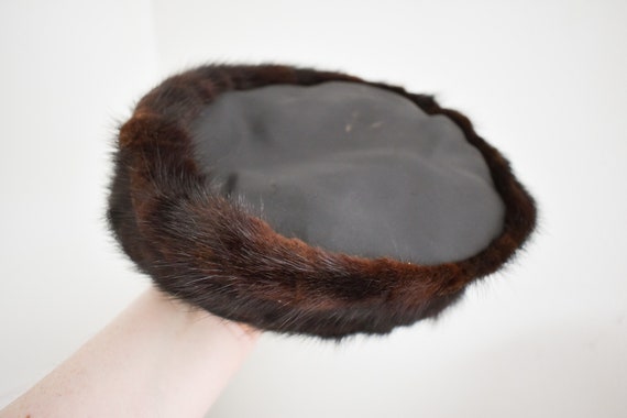 1940s Brown Fur Toque Hat - image 5