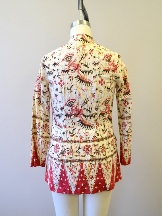 1950s Asian Batik Jacket - image 5