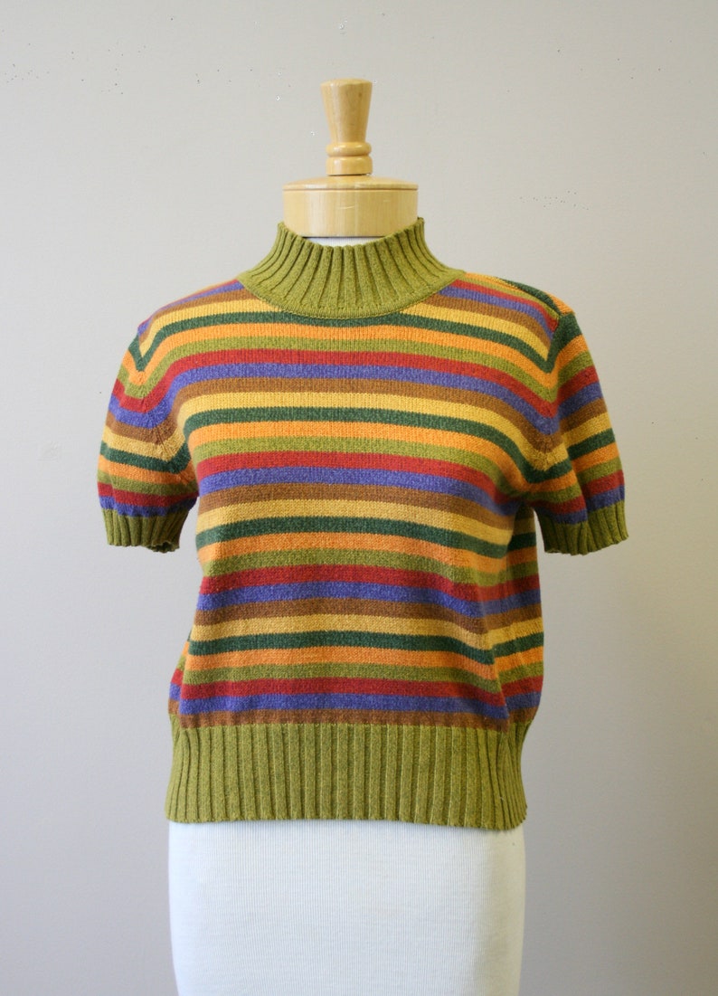 1990s Liz Claiborne Striped Sweater