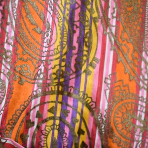 1960s Microstriped Paisley Blouse image 7