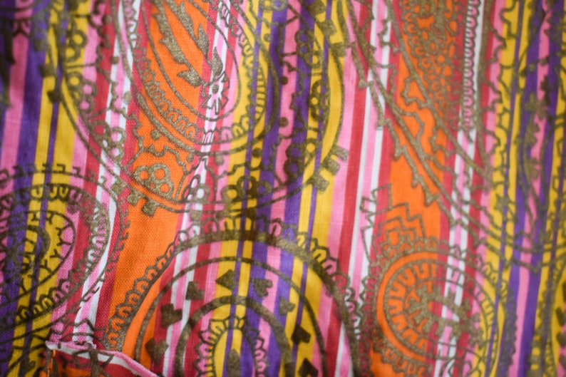 1960s Microstriped Paisley Blouse image 7