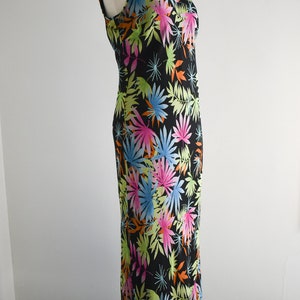 1990s Karen Kane Silk Chiffon Bias Maxi Dress image 4