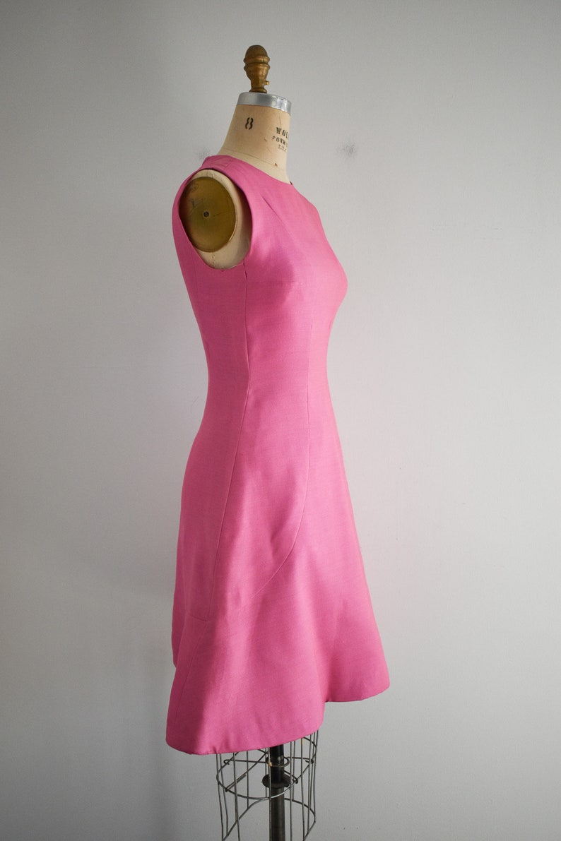 1960s Pauline Trigere Pink Mini Dress image 4