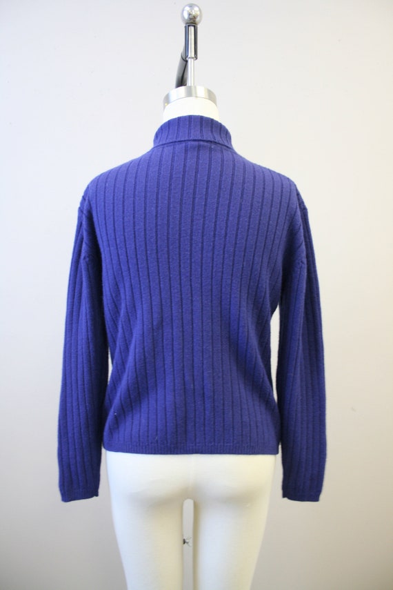 1980s Meister Blue Turtleneck Ski Sweater - image 5