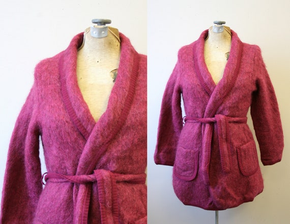1960s Burnbrae Knitwear Mohair Knit Jacket