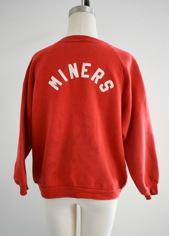 1970s Red "Miners" Sweatshirt - image 4