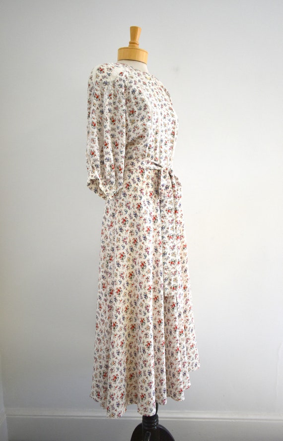 1970s/80s NOS Albert Nipon Silk Floral Dress with… - image 6