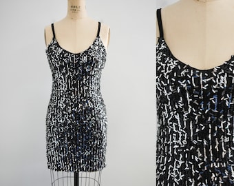 1990s Wet Seal Sequin Mini Dress