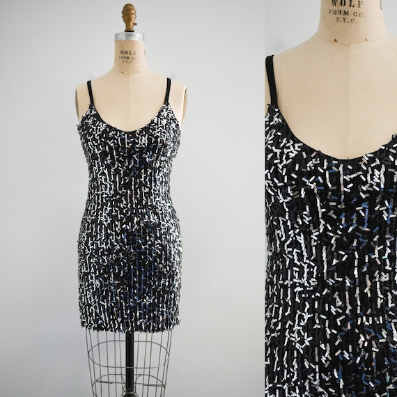 1990s Wet Seal Sequin Mini Dress