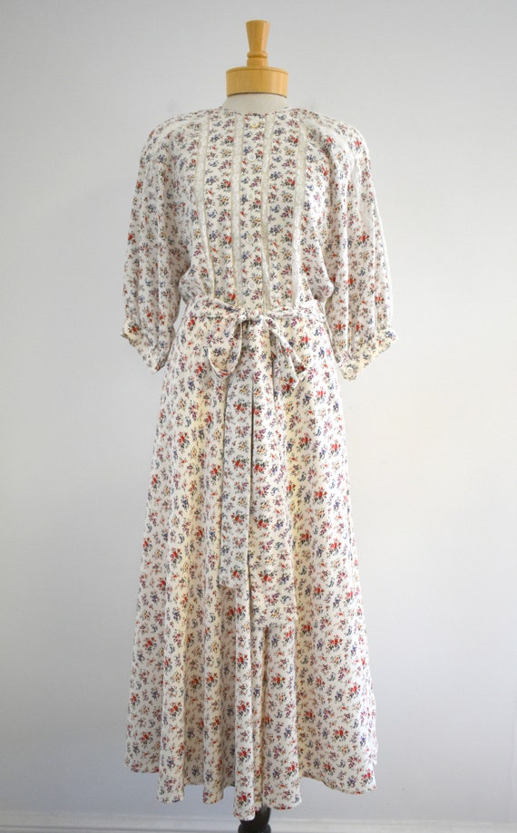 1970s/80s NOS Albert Nipon Silk Floral Dress with… - image 2