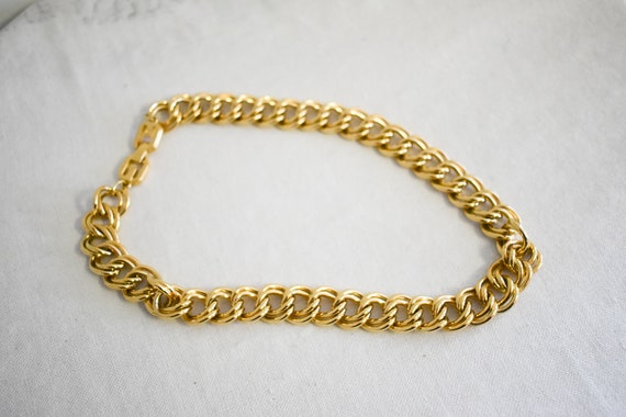 Vintage Givenchy Gold Metal Chain Link Necklace - Etsy Vintage Givenchy Gold Metal Chain Link Necklace - Etsy