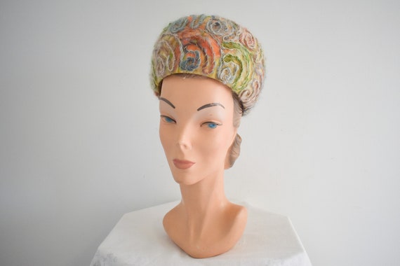 1950s Yarn Soutache Hat - image 2