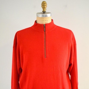 1980s Meister Red Men&#39;s Sweater