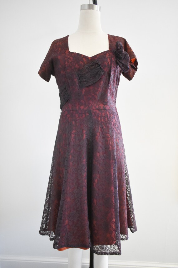 1950s DuBarry Lace Dress - image 3