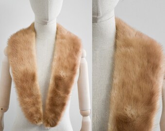 1940s/50s Blonde Fur Long Collar