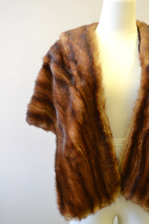 1950s Brown Fur Wrap - image 3