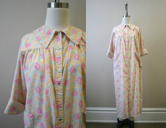 1970s Floral Housecoat