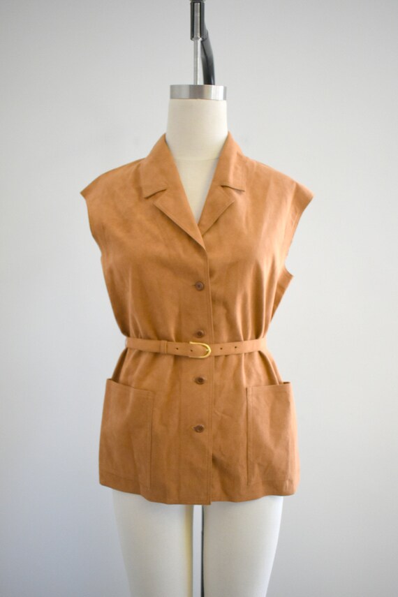 1960s Lilli Ann Ultrasuede Vest - image 3