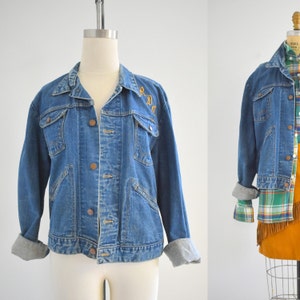 Vintage 70s 80s Lady Wrangler denim western shirt jacket // (HT2372) – Hey  Tiger