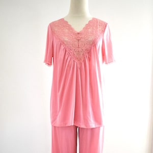 1980s Pink Pajama Set