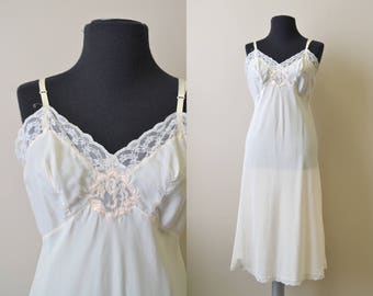 1960s Corhan Noumair Monogrammed Slip