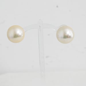 1960s Faux Pearl Dome Clip Earrings