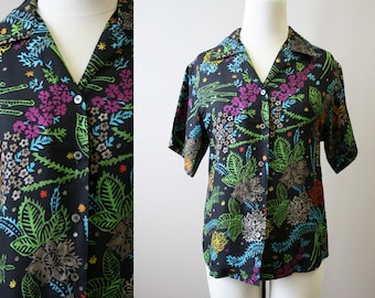 1980s Anne Klein Silk Blouse