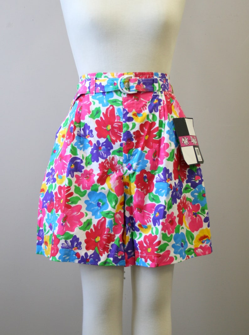 1980s NOS Floral Shorts