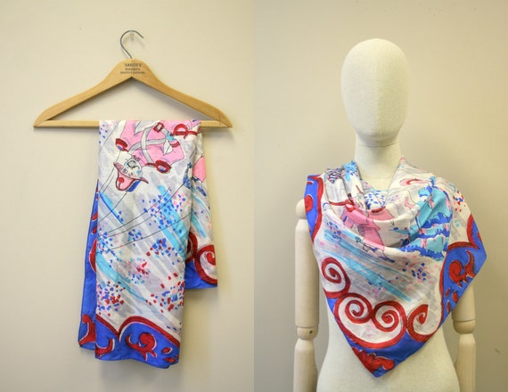 1940s Marionettes Silk Scarf