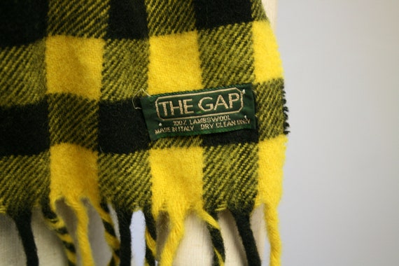 Early 1980s "The Gap" Yellow and Black Buffalo Ch… - image 3