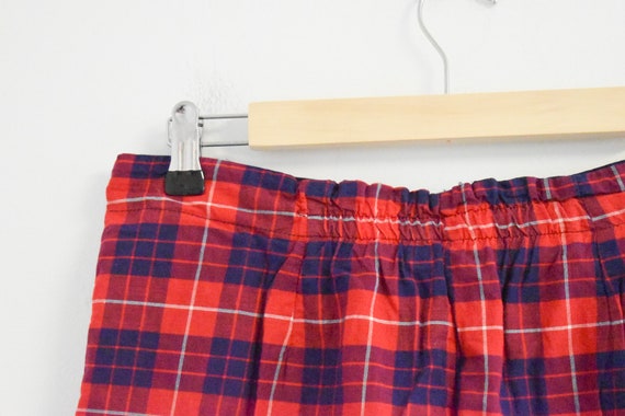 1960s Red Plaid Shorts - image 4