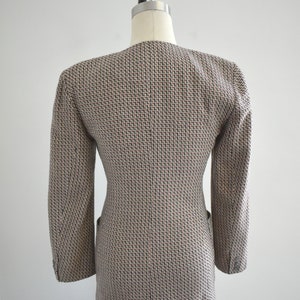 1980s Krizia Wool Blend Chevron Jacket image 5