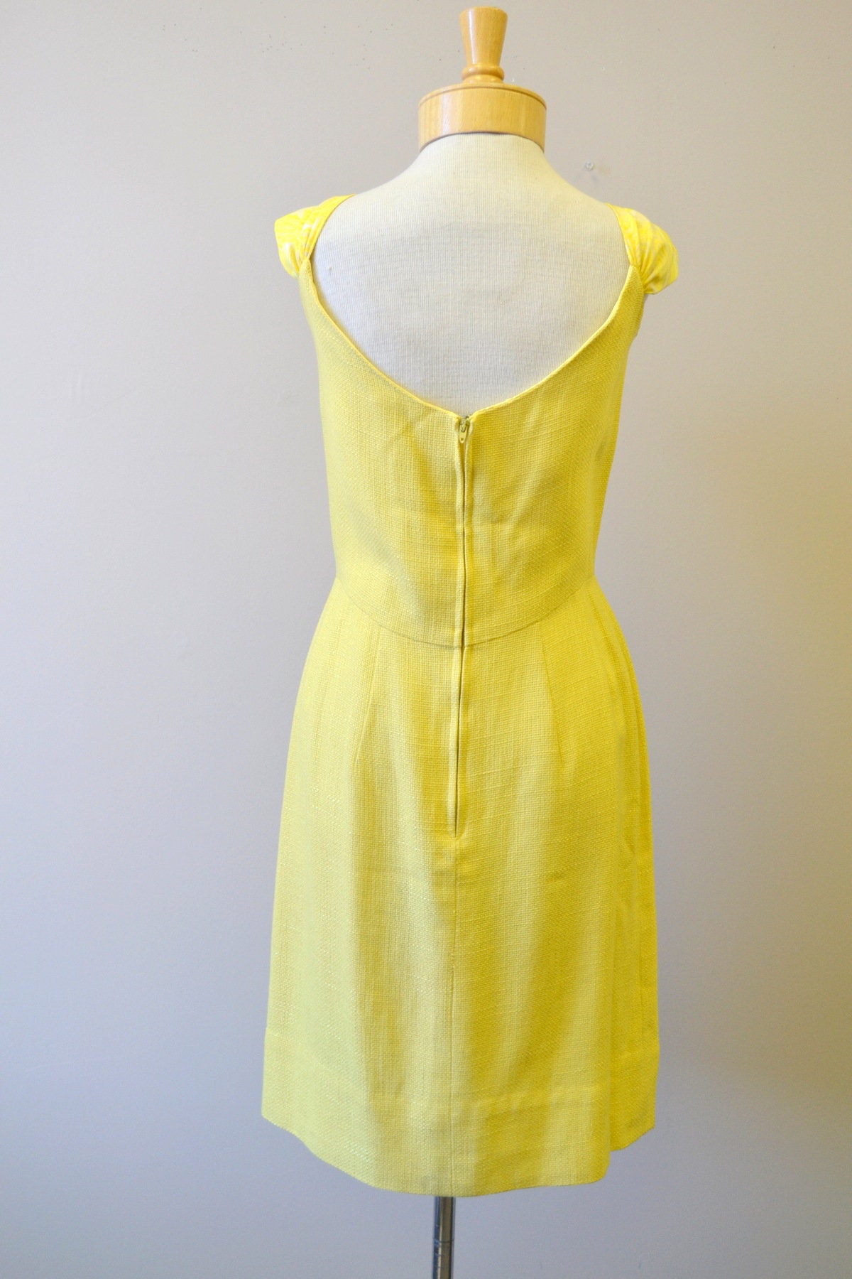 1950s Pat Premo Yellow Dress and Vest | Etsy