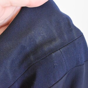 1940s Swansdown Navy Wool Gabardine Jacket image 9