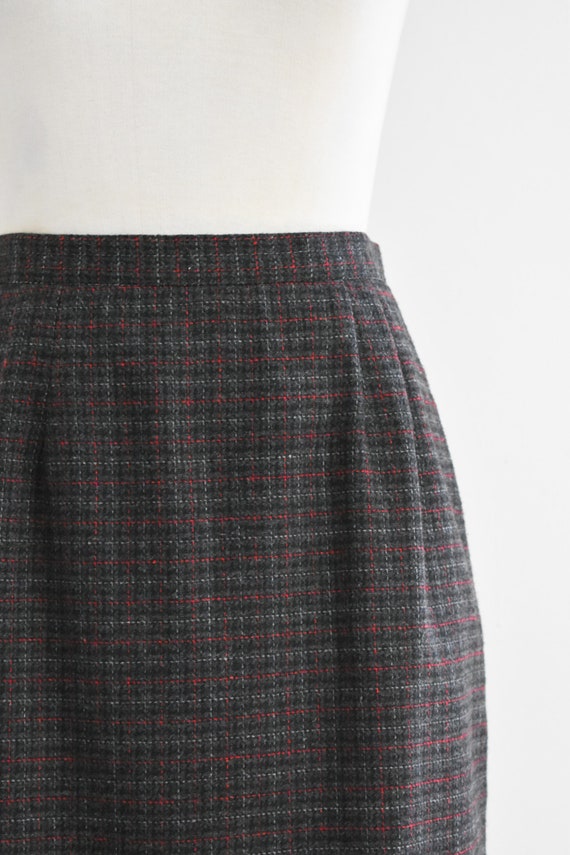 90s Gray Tweed Mini Skirt