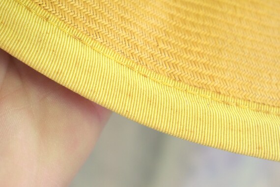 1960s Kutz Yellow Straw Hat - image 9