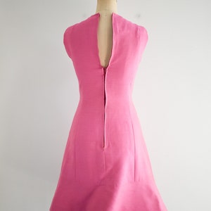 1960s Pauline Trigere Pink Mini Dress image 5