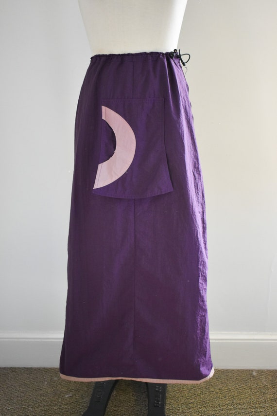 1990s/Y2K Funky Purple Maxi Skirt - image 3