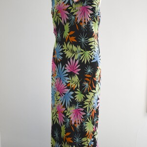 1990s Karen Kane Silk Chiffon Bias Maxi Dress image 3