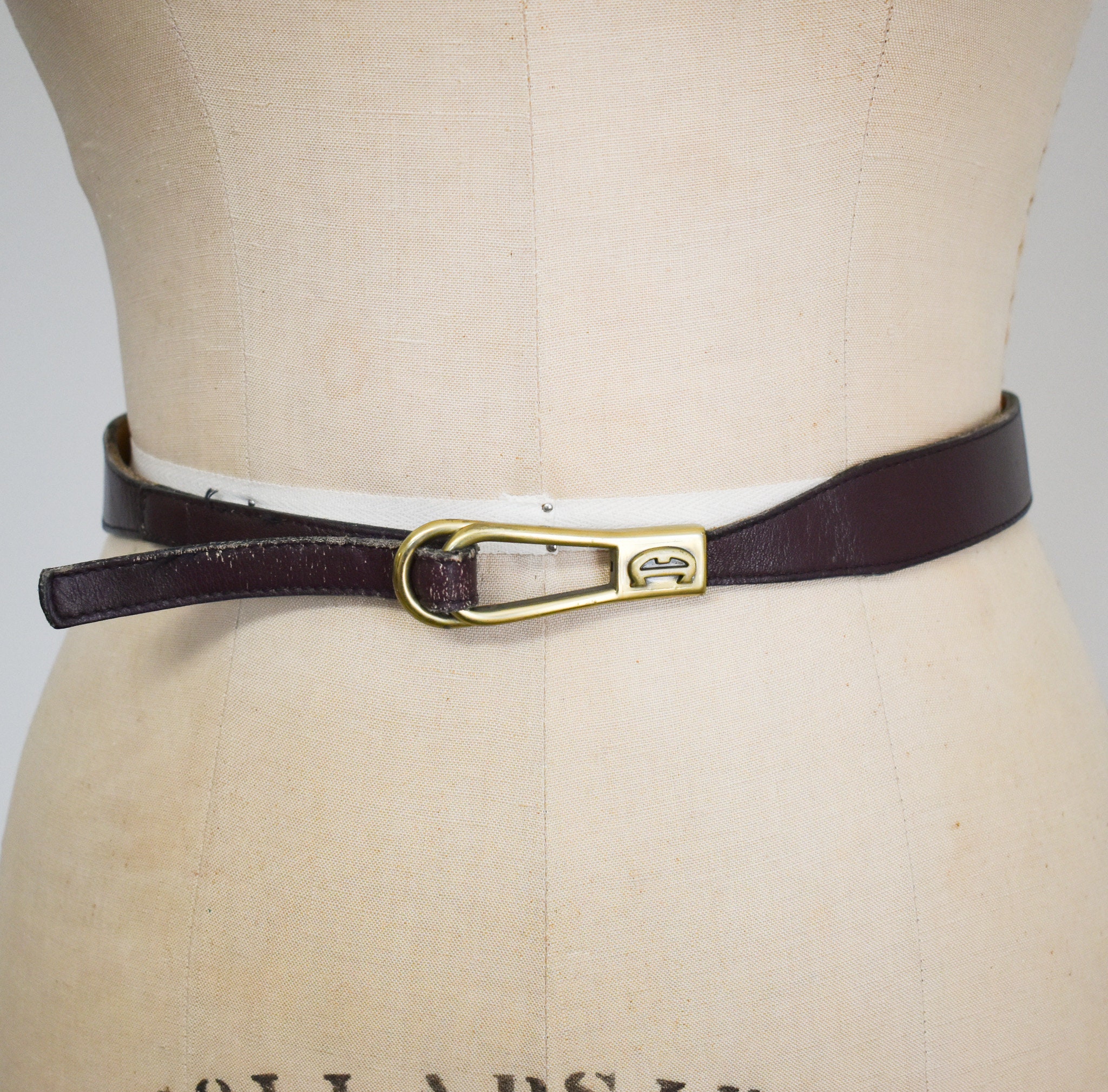 登場! Aigner Etienne 1970s/80s Leather Etsy - Belt 小物
