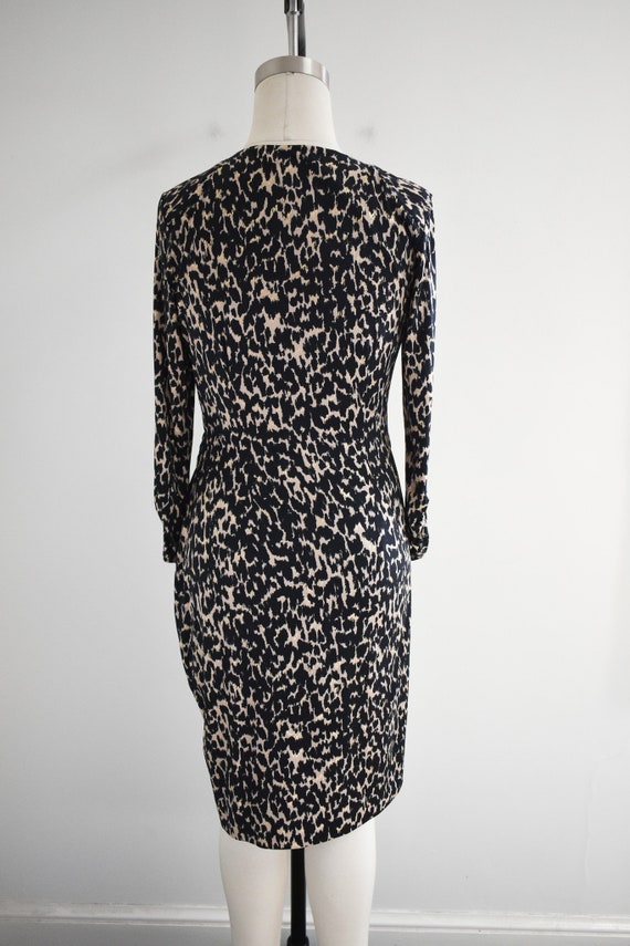 1990s/Y2K Cache Leopard Print Jersey Dress - image 5