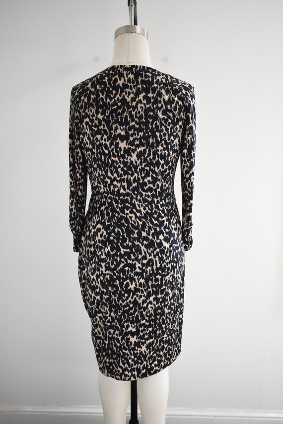 1990s/Y2K Cache Leopard Print Jersey Dress - image 7