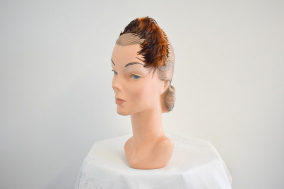 1950s Feathered Headband Fascinator - image 2