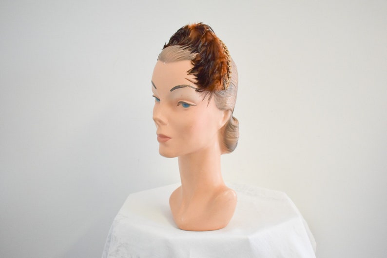 1950s Feathered Headband Fascinator image 2