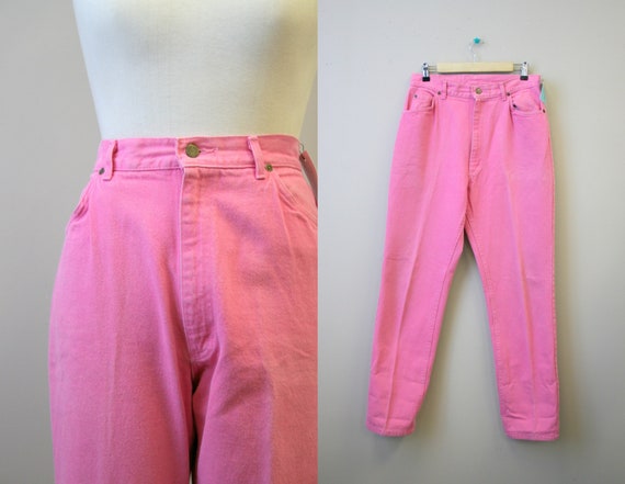 1990s Lee Neon Pink Jeans